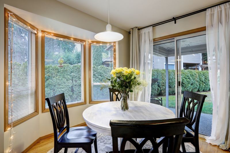 Bay Window Enhancing a Dining Area